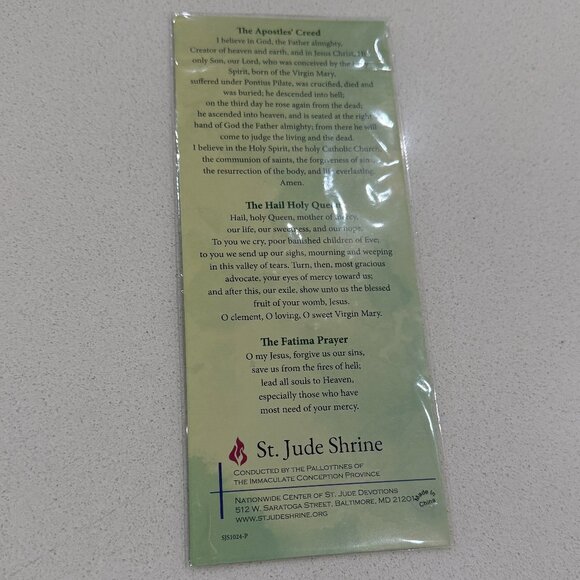 St. Jude Shrine Medal with Prayer 🌴 - Picture 3 of 4